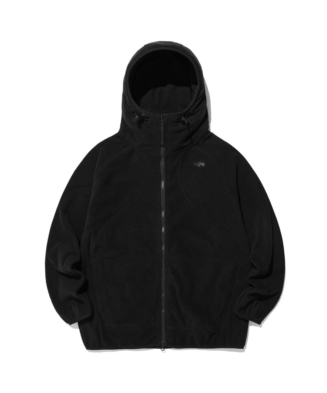 FLEECE HOODIE JACKET[BLACK]