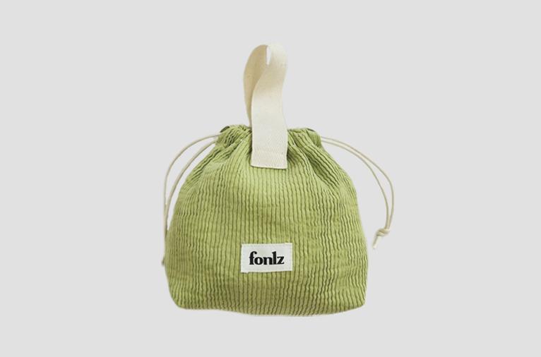 [Fonlz] wrinkle pouch(링클파우치) - 그린 (재입고)