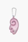 WING BAG CHARM IN METALLIC PINK - METALLIC PINK
