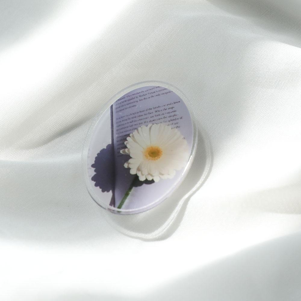 ［acrylic tok］flower color_white