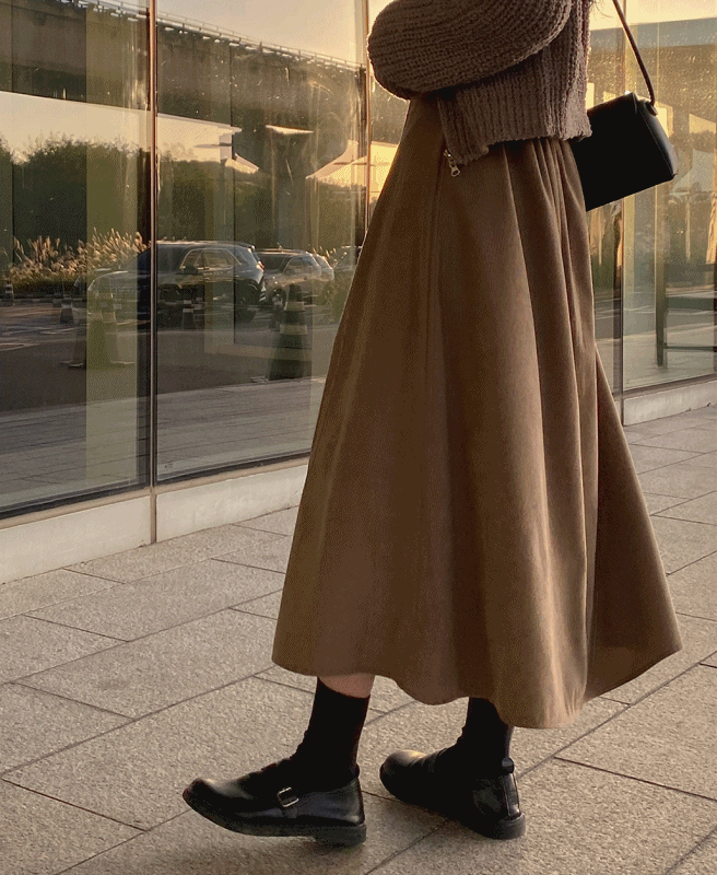 코듀 맥시 핀턱 훌롱SK (4color)