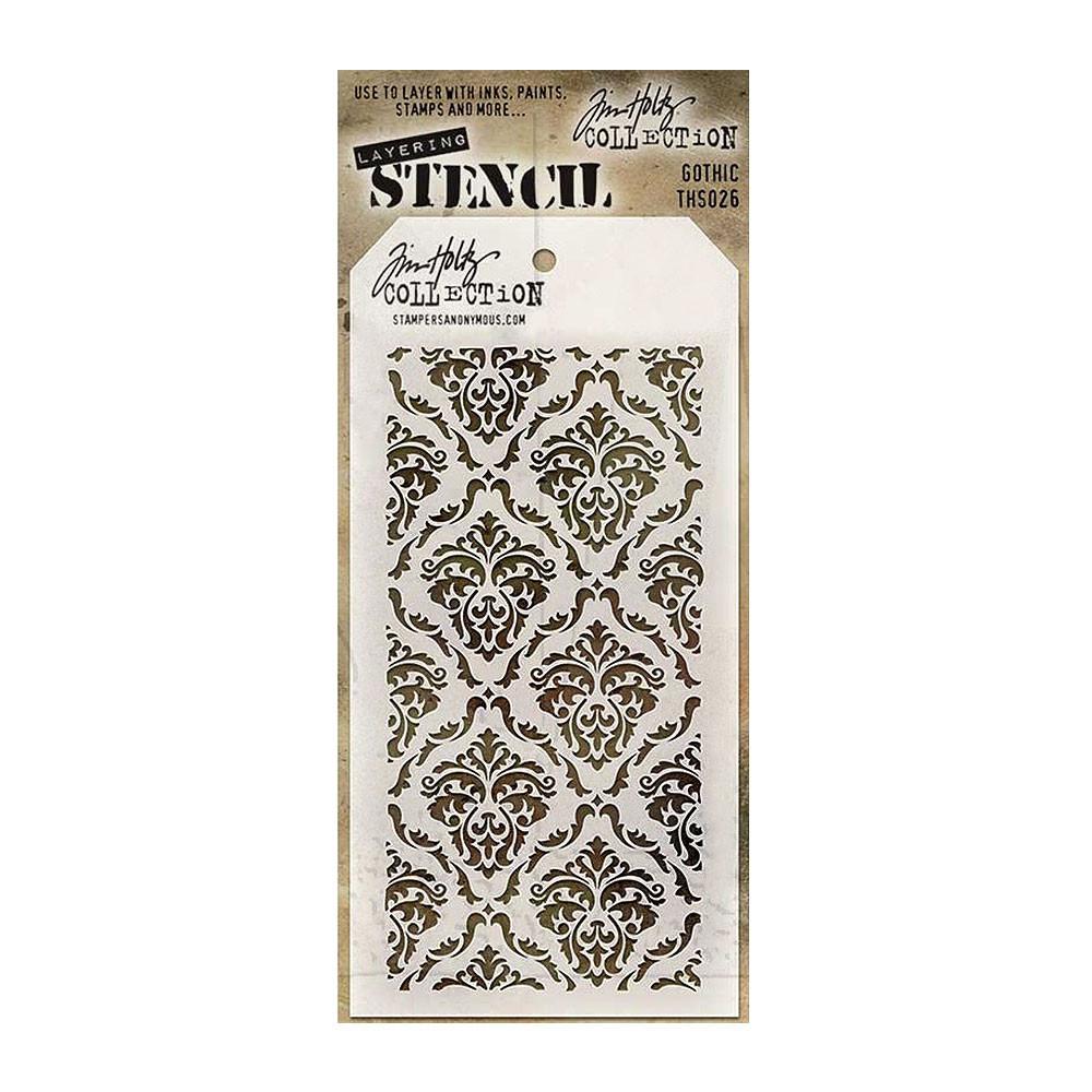 TIM HOLTZ LAYERED STENCIL THS026 Gothic / 스텐실 도안