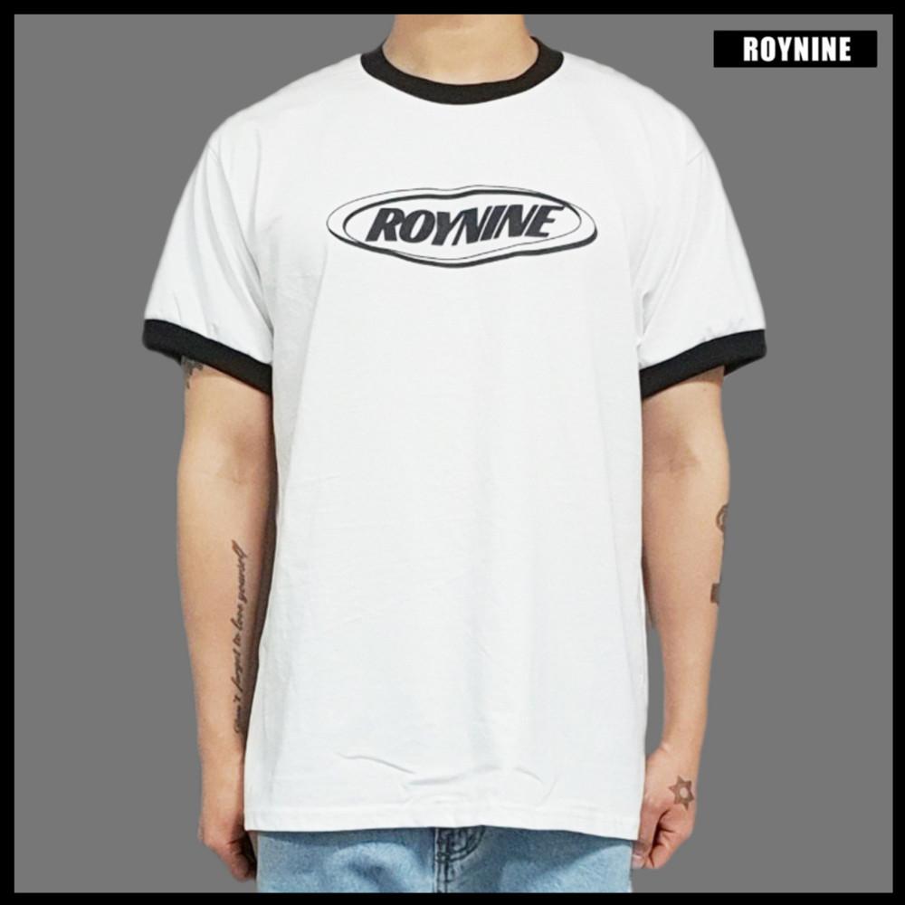 블랙&화이트 로고 반팔 티셔츠