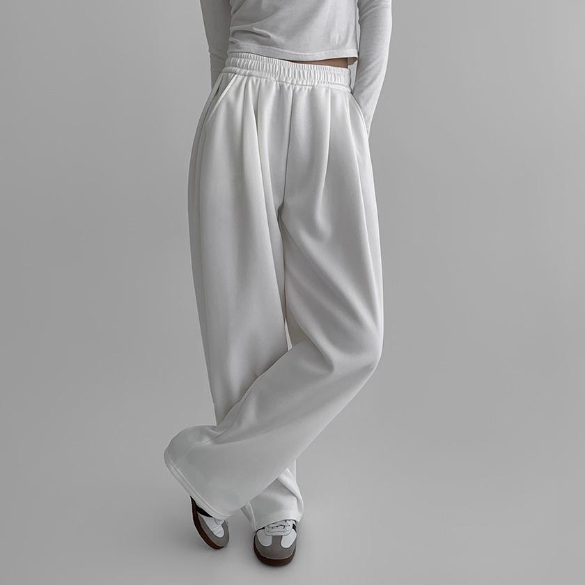 키큰여자아름다운174 [키큰여자]도픈*히든스트링밴딩핀턱와이드팬츠