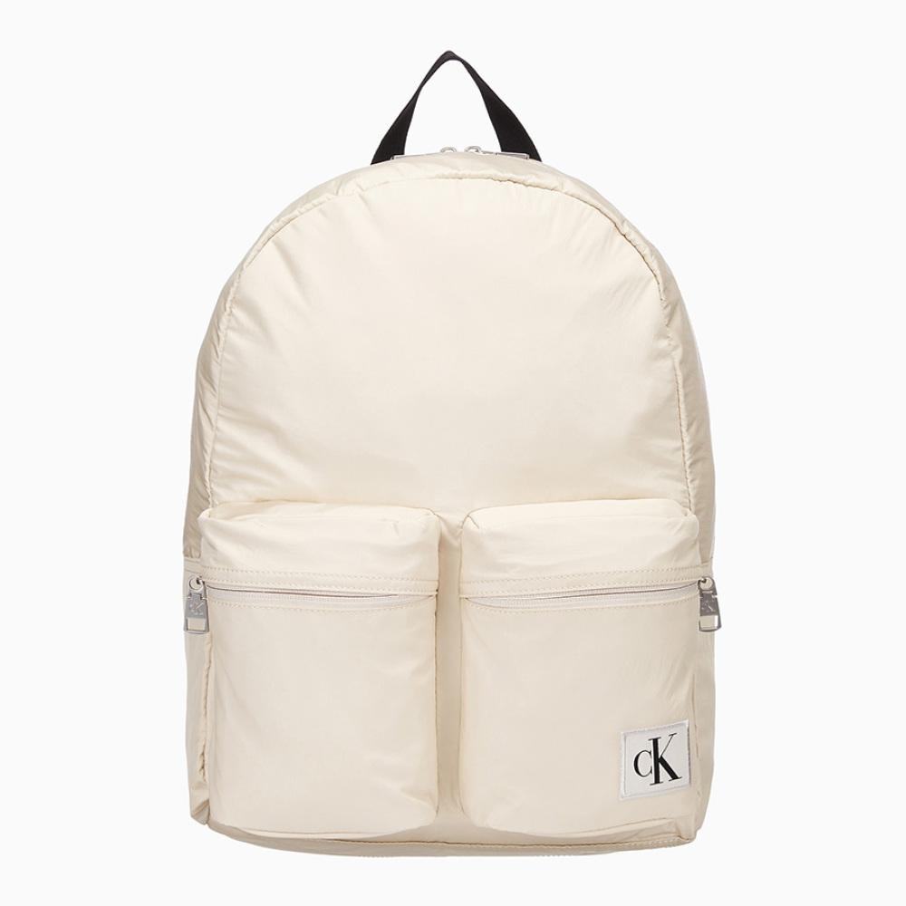 남녀공용 시티 나일론 투 포켓 캠퍼스 백팩 핑크 베이지 HH3946-GTR/캘빈클라인 진