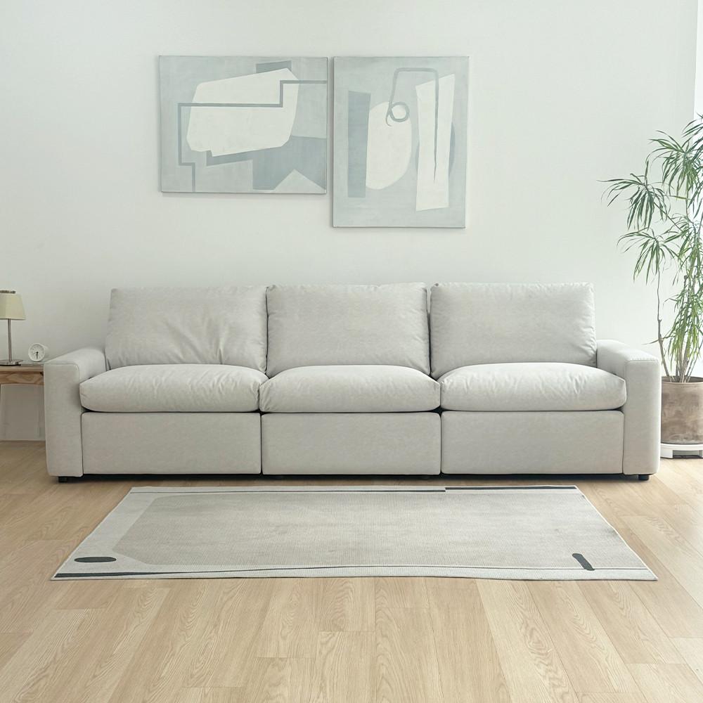 마시멜로우 4인용 3인용 기능성 이지클린 발수 에코브릭 패브릭 전동 리클라이너