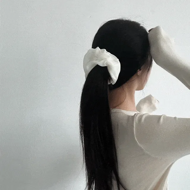 [당일출고🚚] 🎀쉬폰 대왕 곱창 머리끈 헤어 스크런치 슈슈🎀