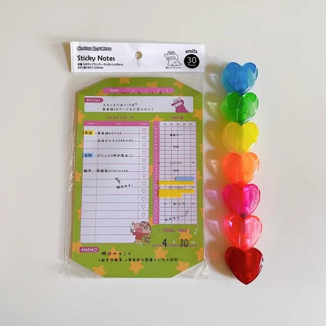 [정품] 짱구는 못말려 짱구 초코비 체크리스트 점착메모지