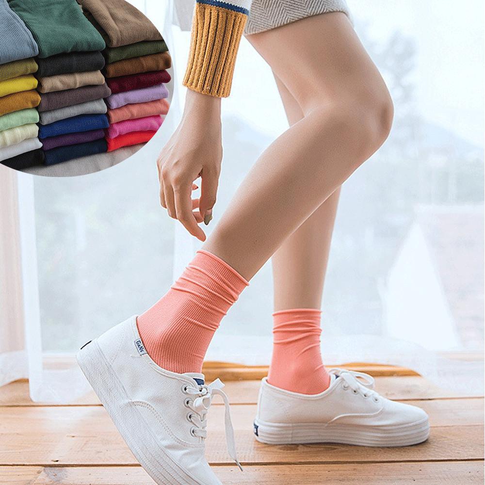 다양한 파워풀한 컬러 얇고 쫀쫀한 스타킹양말 시스루 레이스 골지 여름양말