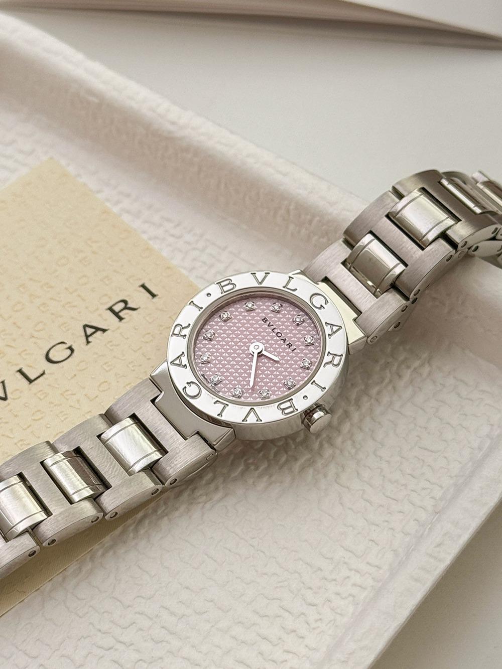 BVLGARI Bvlgari-Bvlgari Pink 12p Diamond Dial Watch