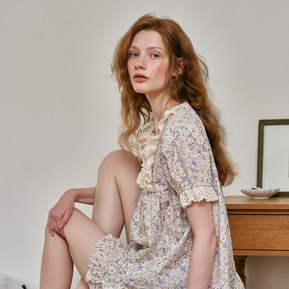 네리사 반팔 투피스 아이보리 (40수)