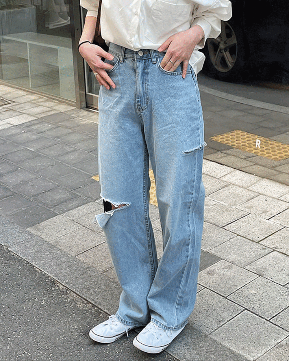 Destroyed denim (S M L)