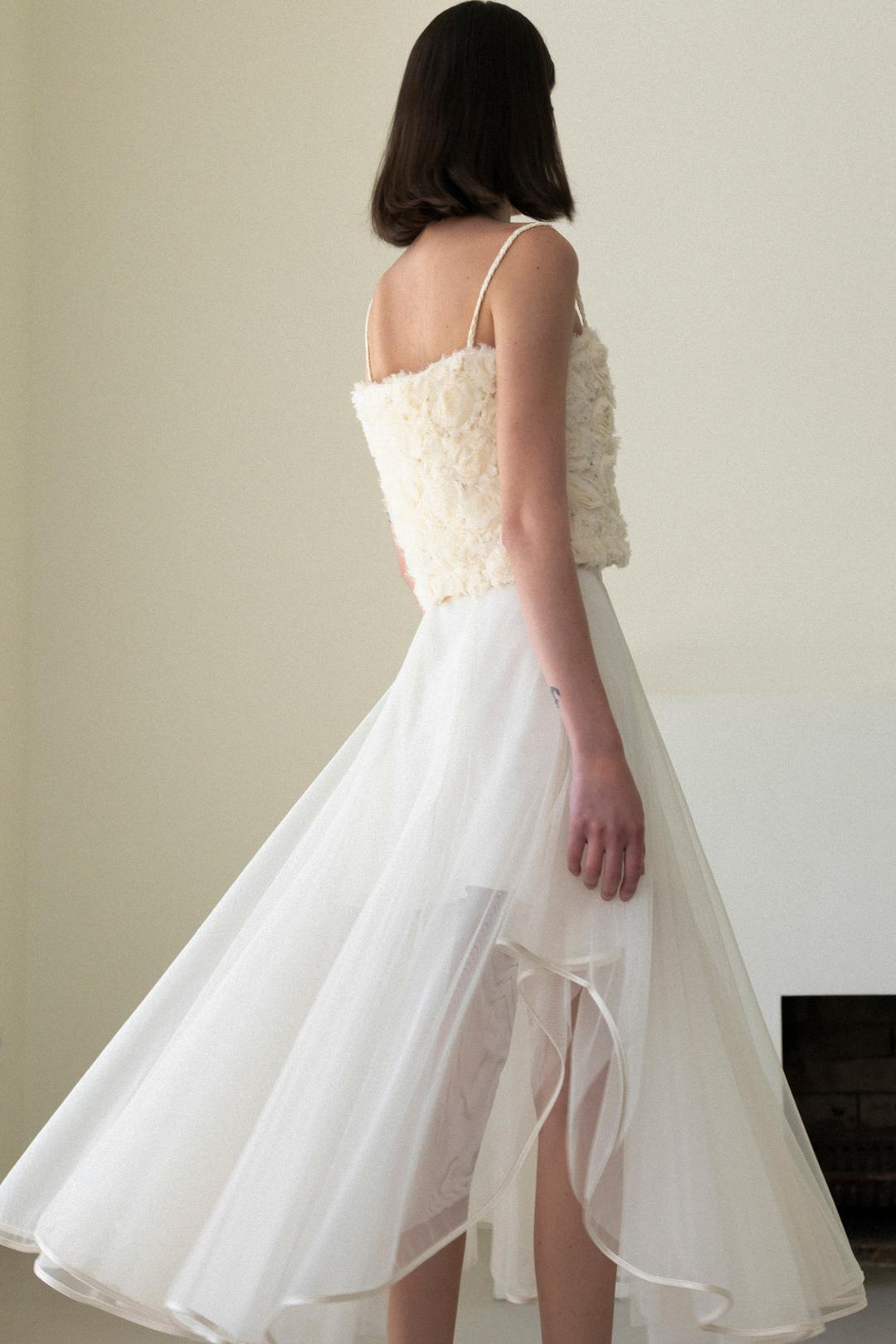 CHIFFON COVERED SKIRT_TT2S503IV