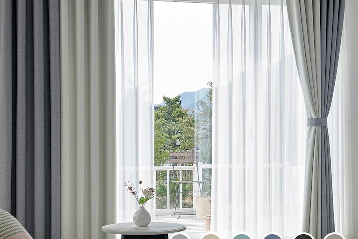 [맞춤] 호텔식 린넨 암막커튼 창문형/긴창형 24color
