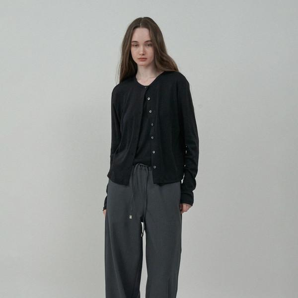 프렌치 밴드 슬랙스 - Gray