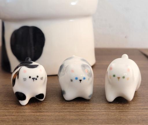 쪼꼬미냥! 초미니 고양이 도자기인형