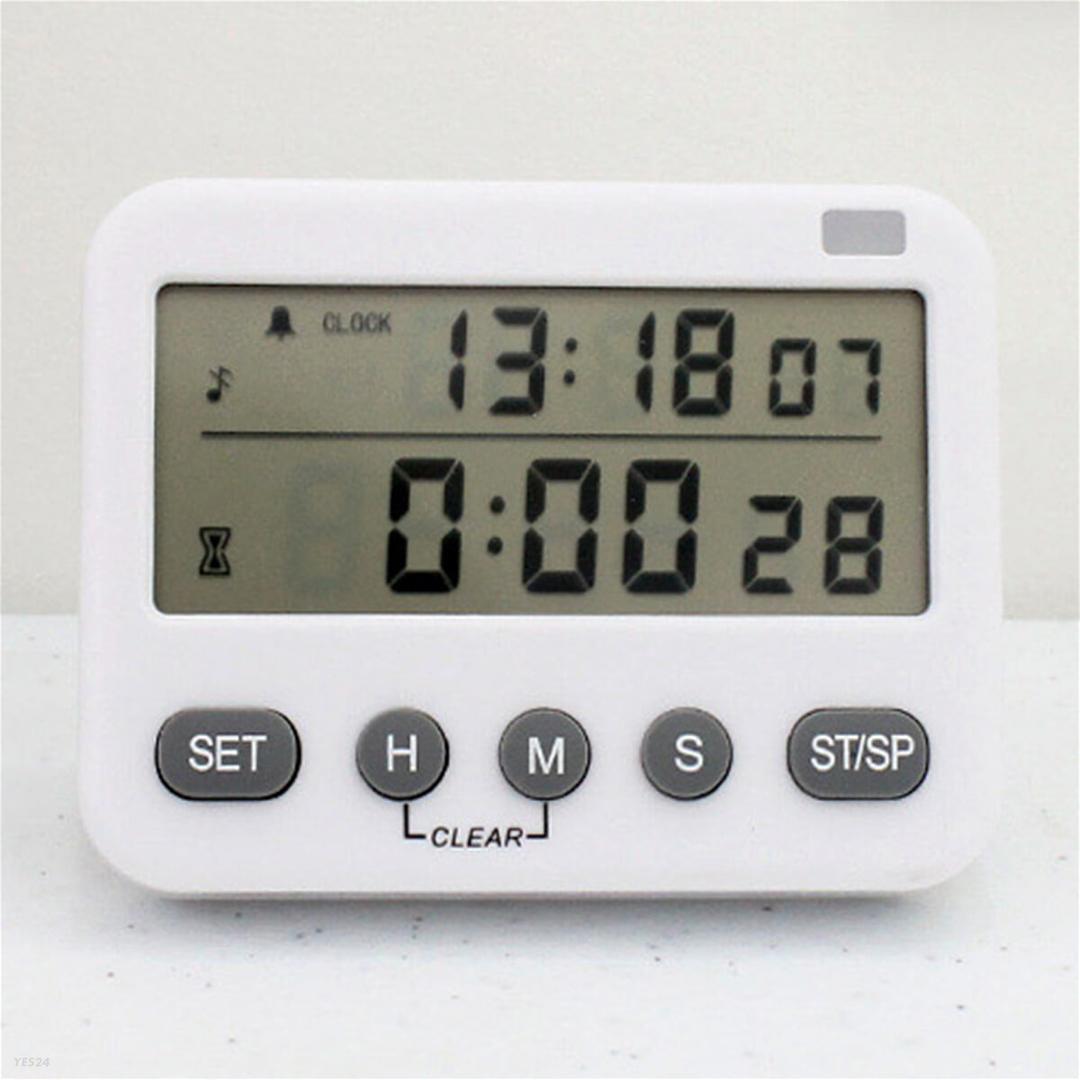 타이머쌤 A 듀얼 스톱워치 무소음 수험생 시험 쿠킹