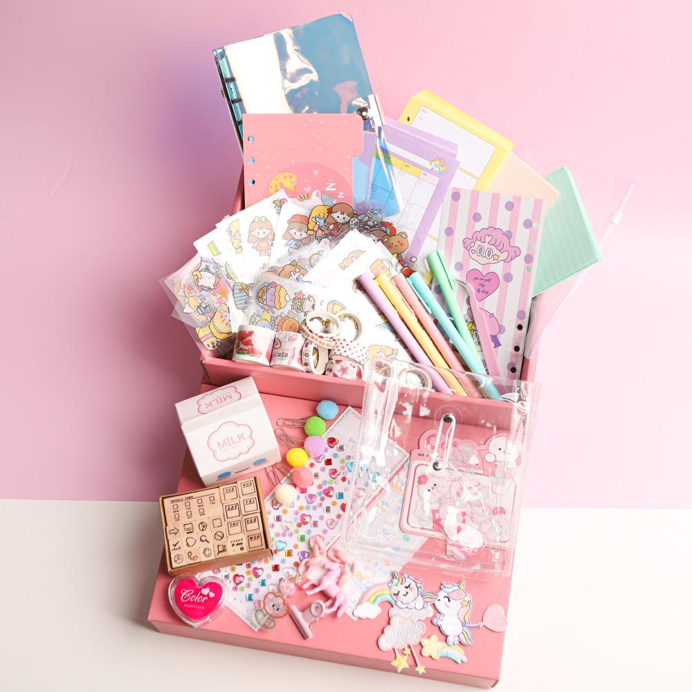 다이어리꾸미기 끝판왕 세트 홀로그램 다꾸 셋트 여자 선물 인스랜덤박스 스티커 생일