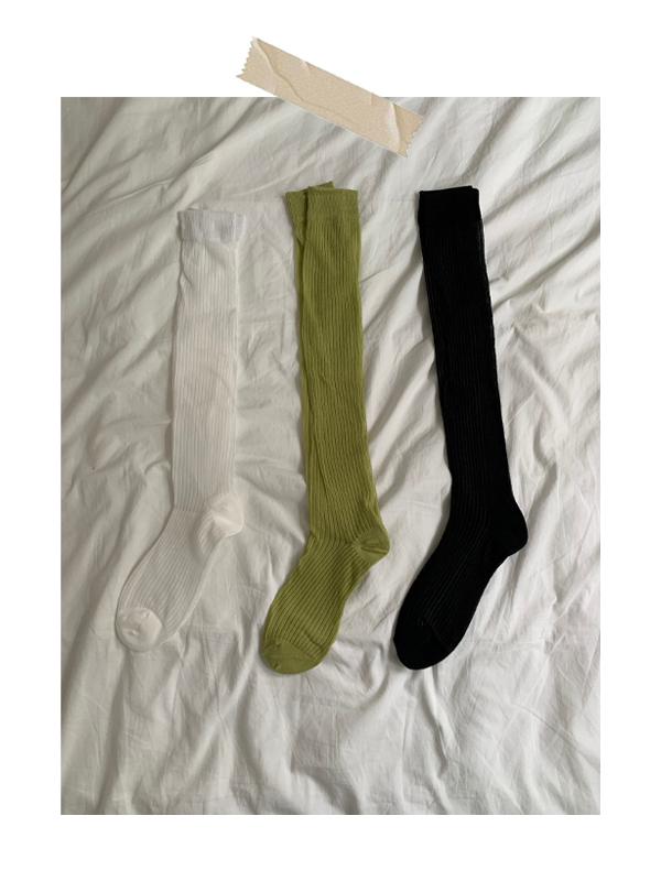 미뮤즈씨 seethrough knee-socks