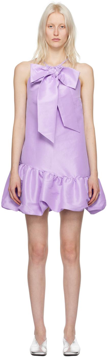 SSENSE 익스클루시브 퍼플 수지 미니 드레스