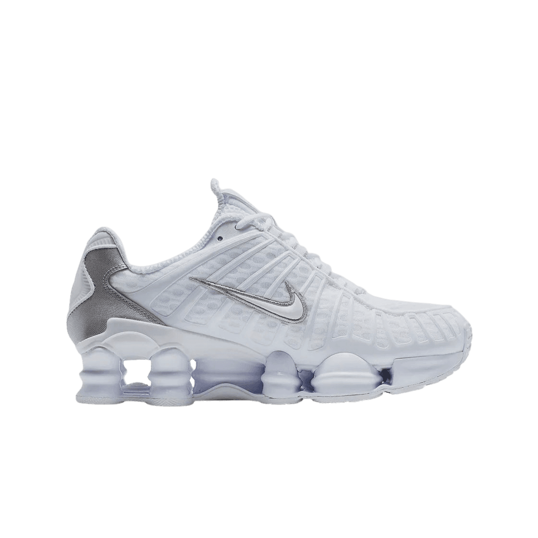 (W) Nike Shox TL White and Max Orange