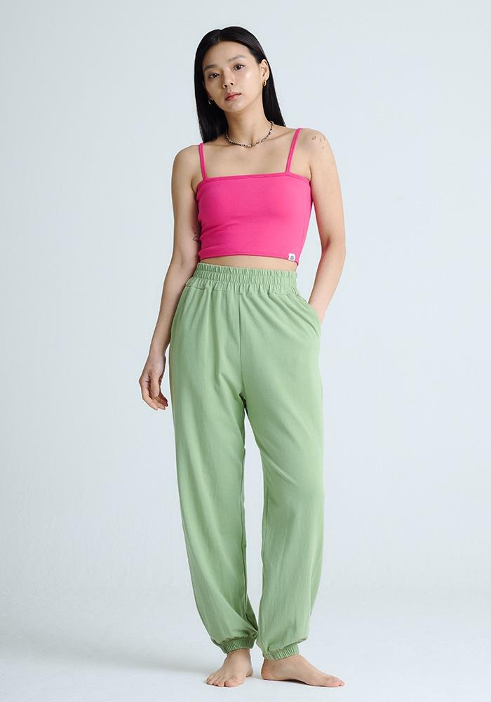 Basic Pants - Avocado Green