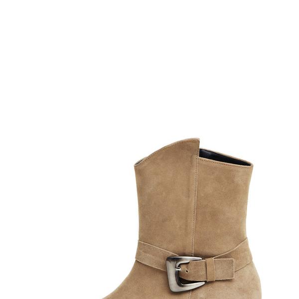 Western buckles boots (taupe)