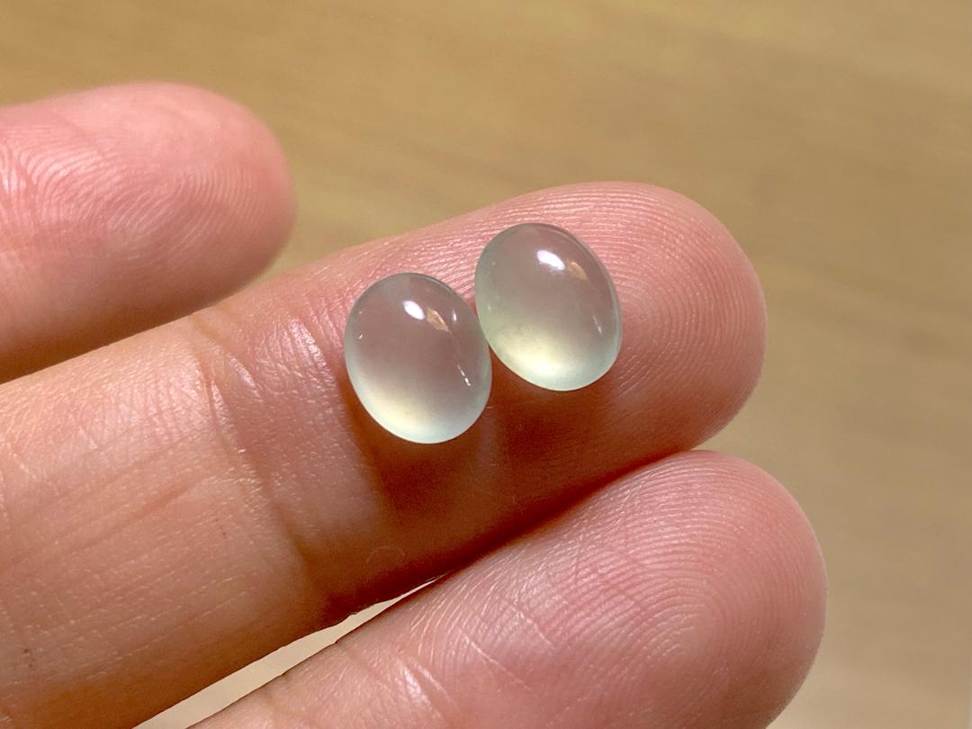 R23-164 宝石質 薄水色 氷種 ミャンマー産 天然 A貨 本翡翠 ルース 硬玉 ジェダイト