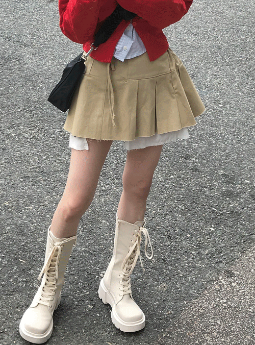 [Hong Kong] 클룩 코튼 스커트 (2color)