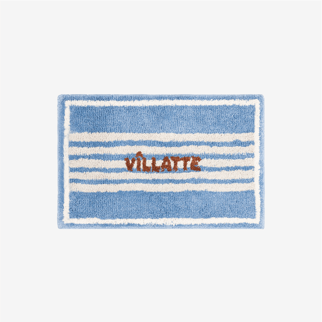 빌라뜨 홈 도어 발매트 러그 - 블루 (45x70)
