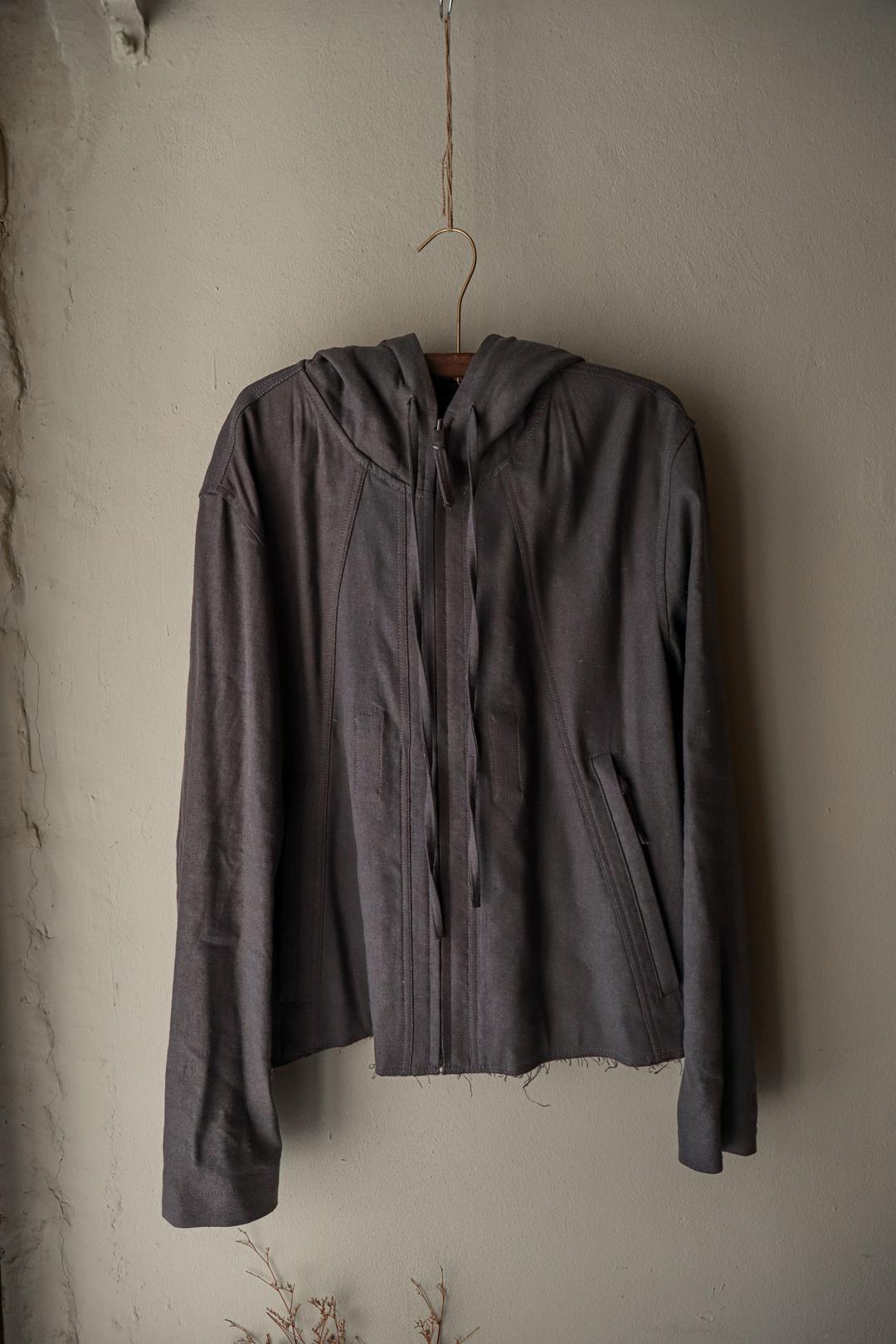 블랙멀 Blackmerle - Hooded Jacket - Rat Grey