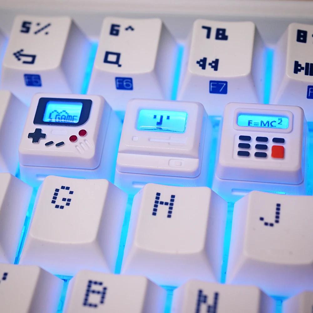 K-04 키보드 Keycaps 3 1 교체 기계식 키보드 Keycap 레트로 게임 콘솔 Keycaps 귀여운 투명 키 캡 슈트