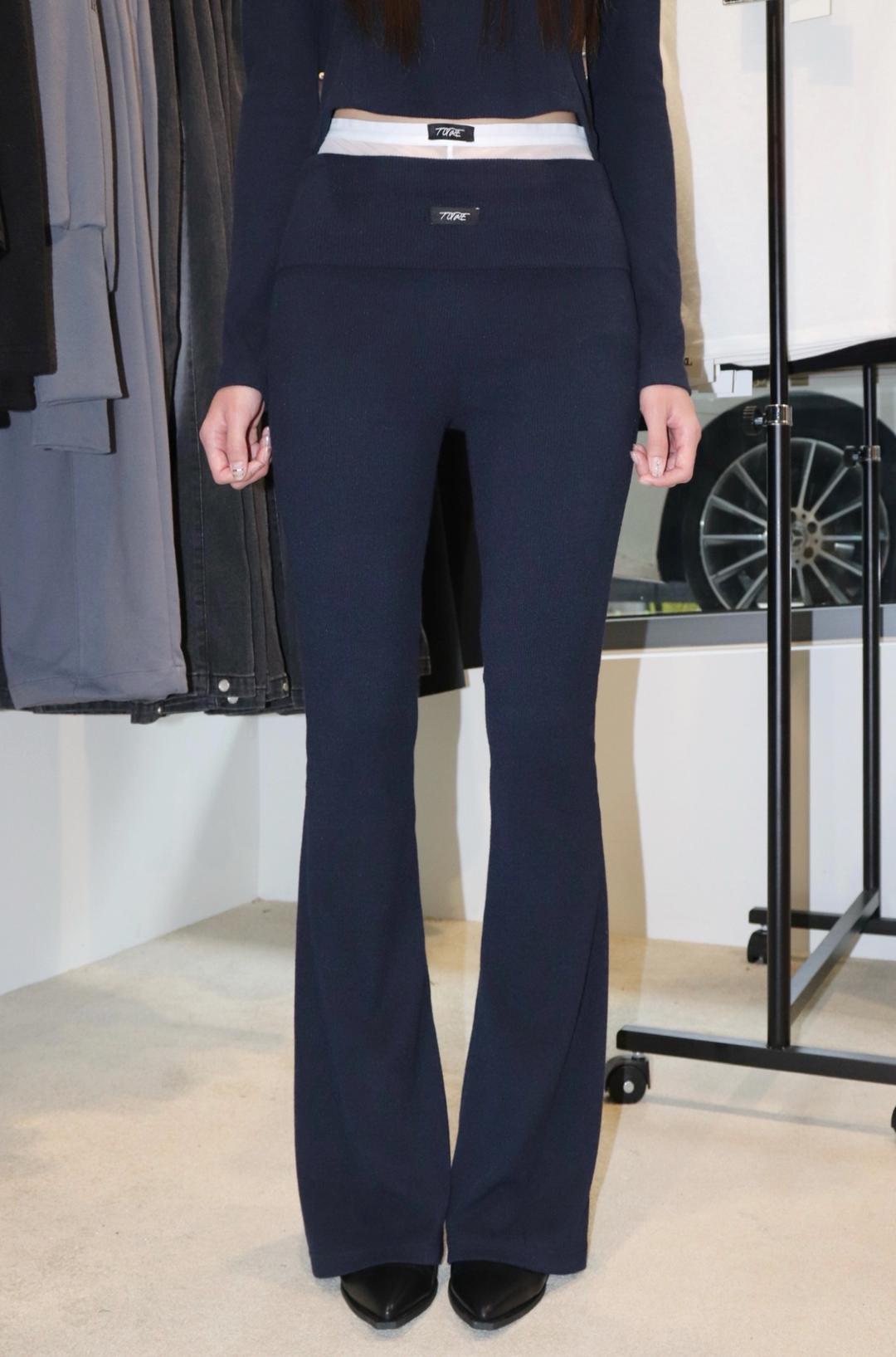 NORMAL LINE GOLGI LONG BOOTSCUT NAVY