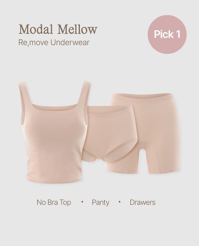 모달 멜로우 심리스 언더웨어 택1