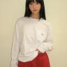 HEART POCKET OVER FIT LONG SLEEVE T SHIRT WHITE