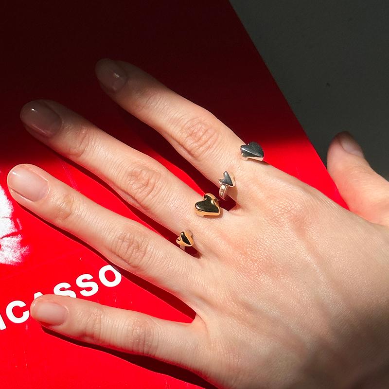 Open heart ring 오픈 하트 반지