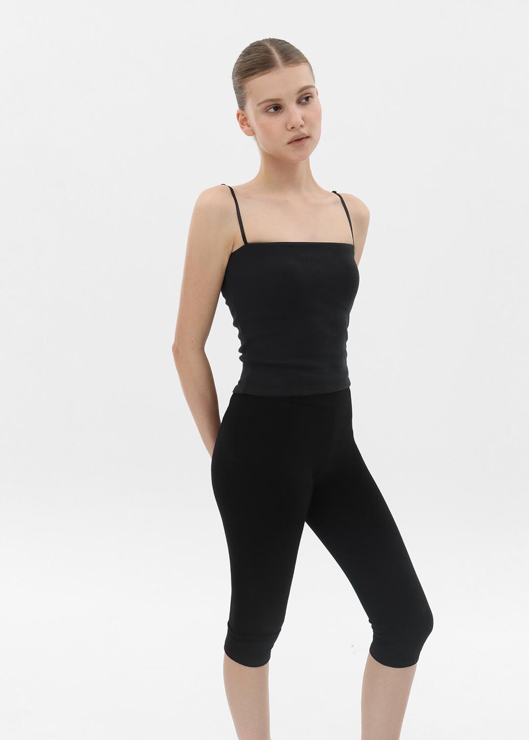 블랙업 [B-BASIC] 베이직 기모 튜브탑 나시 (캡내장)