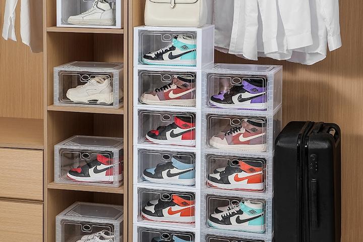 고급A형 슈케이스 원룸 현관 신발장 신발 정리대 투명 보관함 케이스 슈박스 (3color)