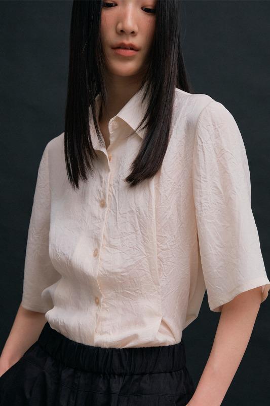 S60 새틴 반팔 셔츠_3COLOR