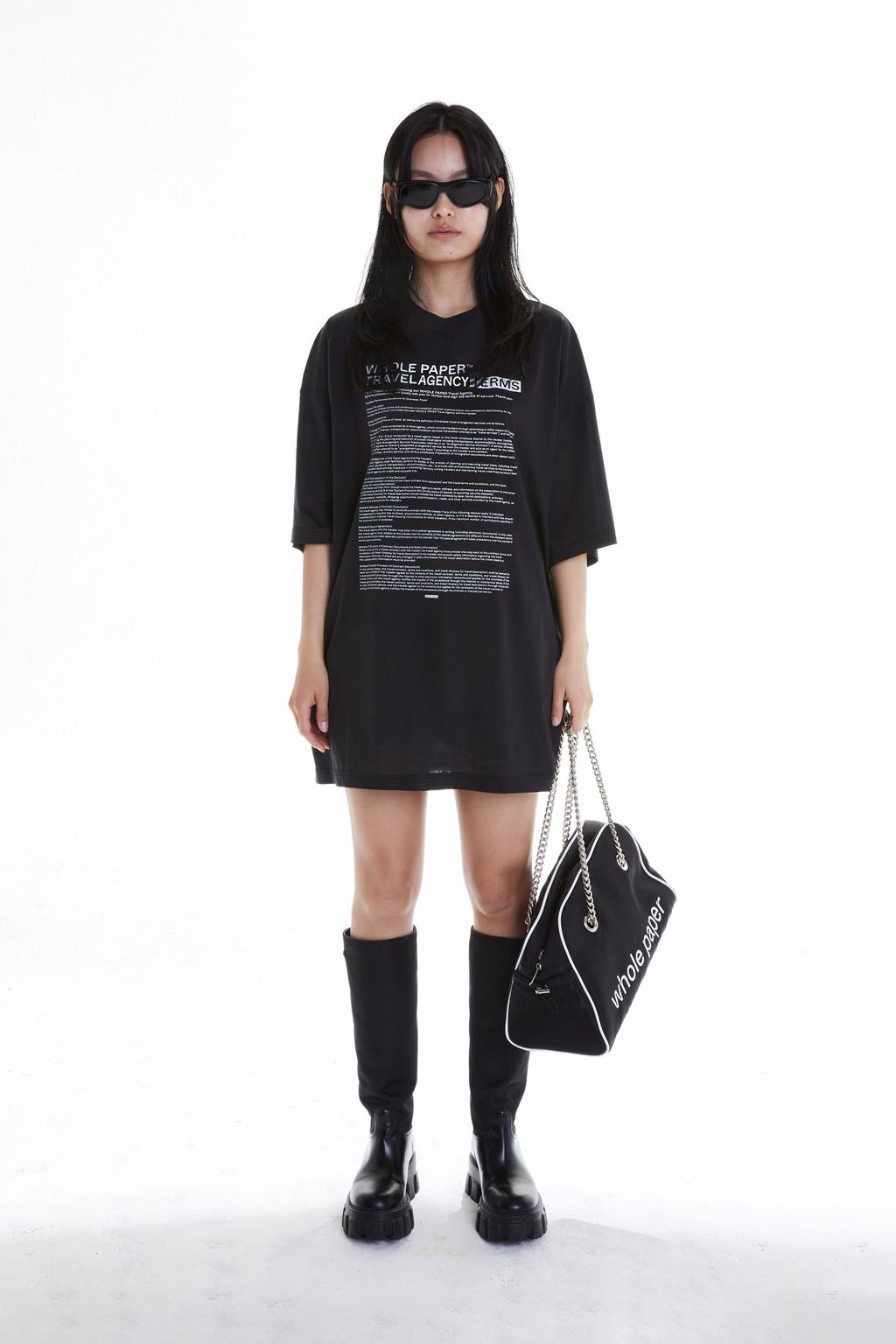 텀 실켓 박스 티셔츠 (블랙)