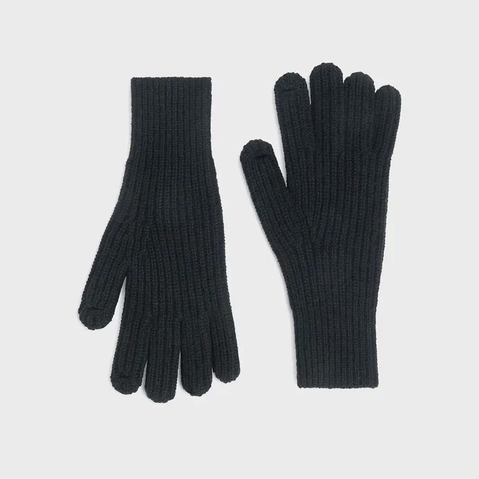 (W) 울 글러브 (1245565-001) (다크 블루)