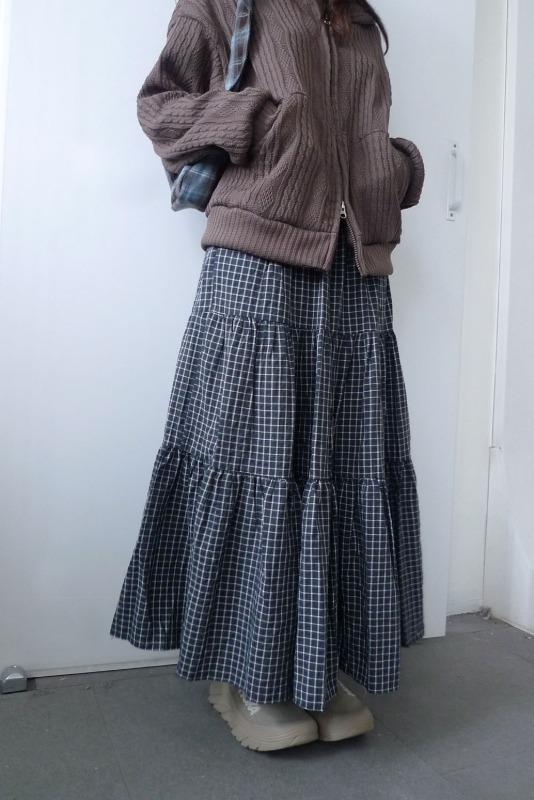 nemo check skirt (2color)