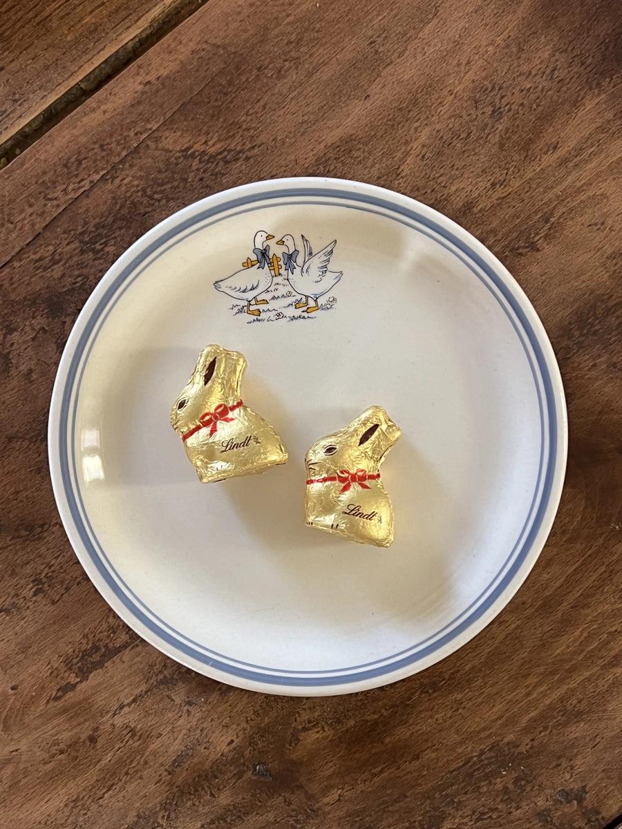 1990s 프랑스 파이엉스 나튀렐 거위 디저트 접시