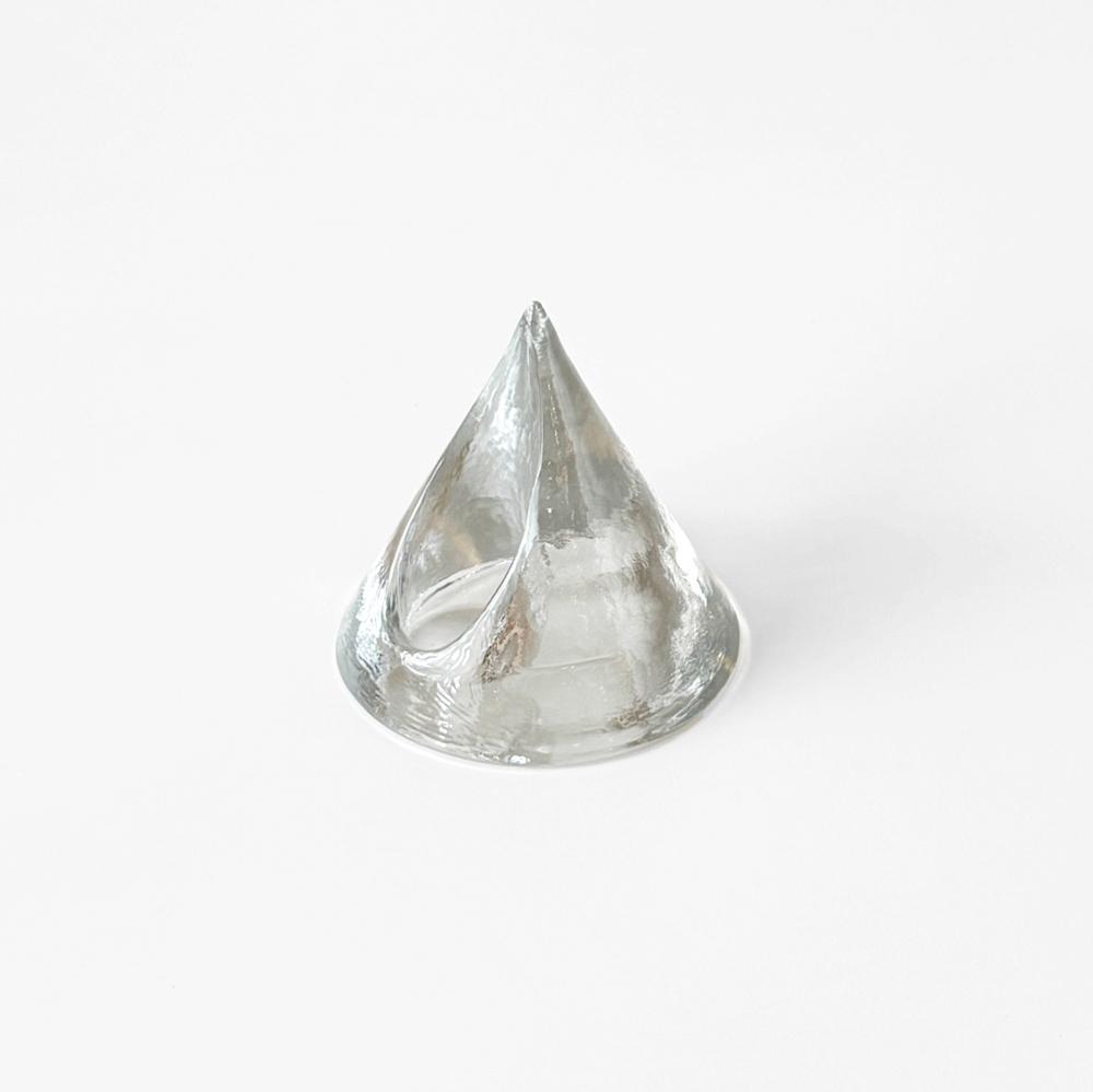 1970s Weisenhalhütte Cone Glass Tealight Candle Holder