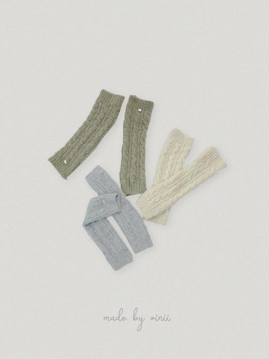 [o,rosy] fur leg warmer - 3color