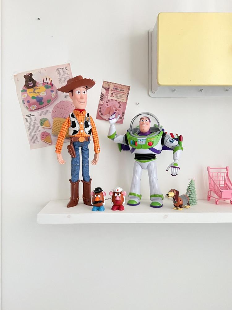 빈티지 2019 토이스토리 우디&버즈 액션피규어 인터랙티브 토킹 드롭다운 피규어세트