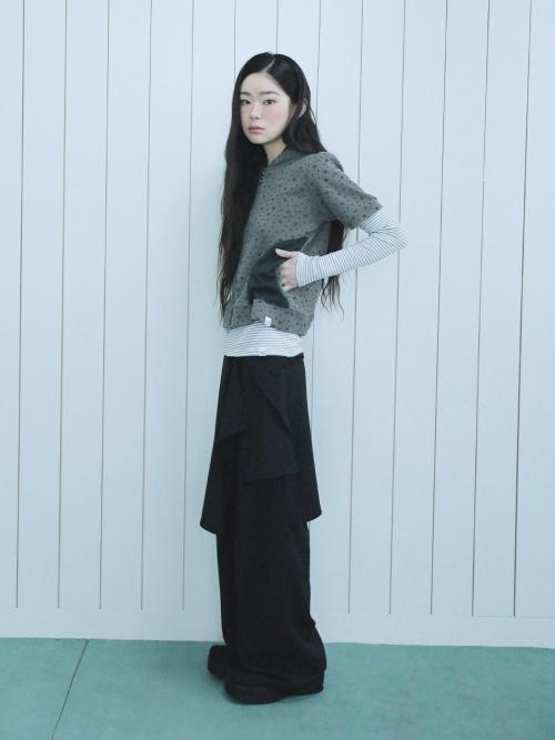 플레어 스커트 팬츠(블랙)