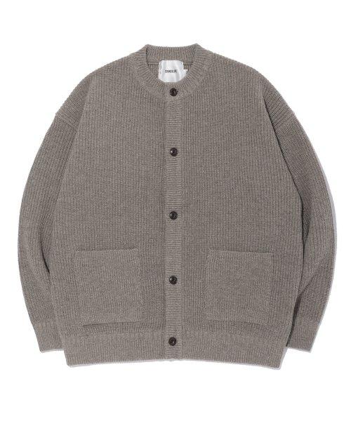 Heavy Wool Cardigan Beige