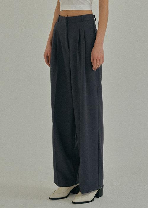 Signature mood slacks (Blue Grey)