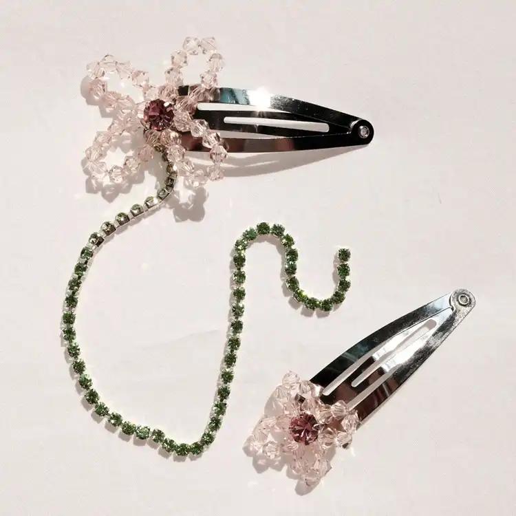 Pink Flower Hairpin (2 Sizes)